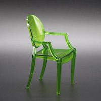 Accessoires pour maison de poupée, mini chaise de salle à manger BJD, mobilier de maison, modèle d'hôtel en plastique