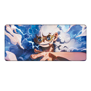 Nouvelle sortie transfrontalière Tapis de souris rectangulaire en caoutchouc One Piece extra-large style IP <span class=keywords><strong>Luffy</strong></span>/Zoro antidérapant pour le gaming et le bureau - Product Image 5