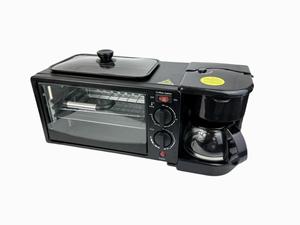 Machine à petit-déjeuner multifonctionnelle CNTRONIC, cuisinière Duoshi, mini four <span class=keywords><strong>grille</strong></span>-<span class=keywords><strong>pain</strong></span> 900W, cafetière, nettoyage facile, numérique - Product Image 4