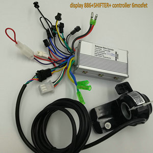 886 hiển thị + Shifter + 6 MOSFET điều khiển 24v36v48v60v250w350w cho xe đạp điện Scooter MTB tự làm phần - Product Image 6