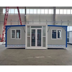 Contenedor de acero prefabricado expandible de 20 pies y 40 pies, casa prefabricada portátil a prueba de huracanes, 2 dormitorios, edificio de oficinas, centro comercial - Product Image 5