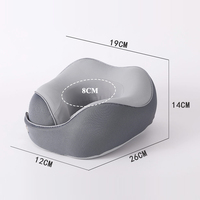 Oreiller cervical en forme de U en mousse à mémoire de forme pour le sommeil Support de tête doux Technique tricotée pour l'utilisation de voiture d'avion à domicile
