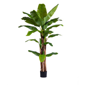 AYOYO Plantes Artificielles Décoratives PE Palmier <span class=keywords><strong>en</strong></span> <span class=keywords><strong>Pot</strong></span> <span class=keywords><strong>Bananier</strong></span> Artificiel de Voyageur pour la Décoration Intérieure - Product Image 1