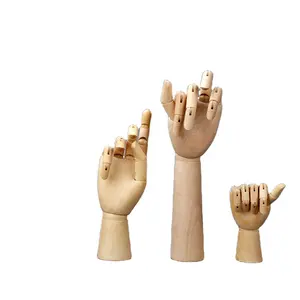 Wooden man, knuckle hand model