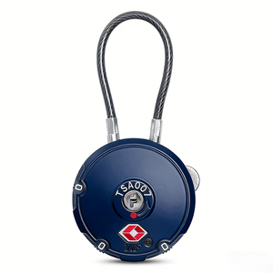 Candado TSA de Combinación de 3 Dígitos con <span class=keywords><strong>Cable</strong></span> Redondo para Maletas y Bolsas de Viaje - Product Image 2