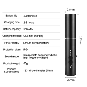 USB Có Thể Sạc Lại Còi Xách Tay Điện Tử Giao Thông Lệnh Pet Đào Tạo Ngoài Trời Thể Thao Trọng Tài Cổ Vũ Còi 120dB - Product Image 6