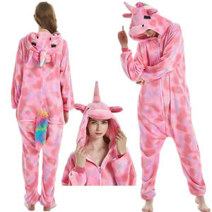 Adult Unisex Hooded Breathable Winter Summer Onesie Pajamas for Women &amp; Men <strong>Unicorn</strong> Pegasus Animal Print Pink Blue Sleepwear - Product Image 6