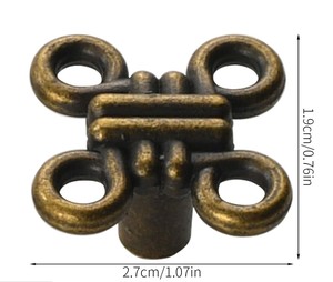 Poignée de tiroir à trou unique, petite poignée décorative symétrique en alliage de zinc, motif papillon floral - Product Image 6