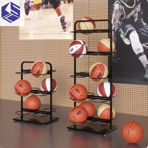Estante de Almacenamiento Creativo para Equipos Deportivos para el Hogar, Jardín de Infancia, Fútbol, Ping-Pong, Bádminton, Baloncesto, Estante de Exhibición de Artículos de Fitness - Product Image 3