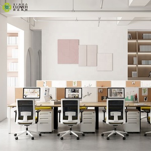 Estación de Trabajo Modular Moderna para 4 Personas con Diseño de Bancos para Espacios Amplios y Equipos de Tamaño Mediano - Product Image 4