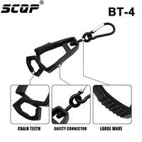 Clip pour gants de travail SCQP, support de gants double extrémité antidérapant en plastique, sécurité pour les vêtements de travail de construction