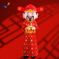 Costume en peluche Quteng en coton pour cosplay, mascotte Fortune Wealth Mammon, pour adultes, unisexe, promotion de Noël et des fêtes