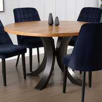 Bases de table à manger industrielles modernes en métal avec pieds en X cadres en acier de fonte pour restaurant café hôtel chambre salon