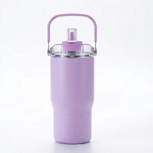 Vaso Térmico Aislado al Vacío de 20oz, Color Morado, Taza de Café de Doble Pared con Tapa Libre de BPA, Venta al Por Mayor - Product Image 1