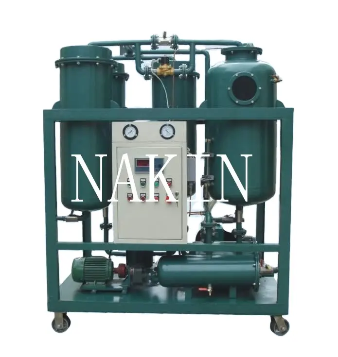 Small Machine Lubricant Oil Filtration Vacuum Turbine Oil Purifier Recycling Machine