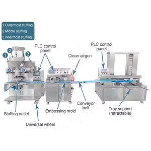 Hoàn toàn tự động thiết bị dây chuyền sản xuất Báo Chí MOONCAKE bánh trung thu maamoul Máy làm - Product Image 2