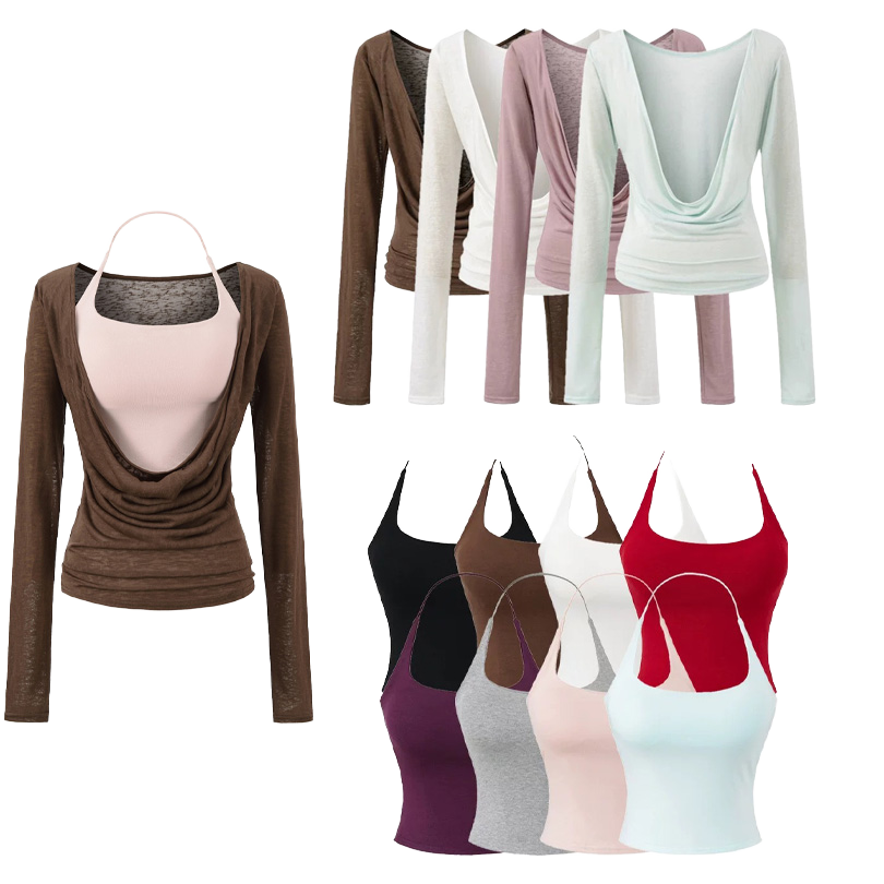 Cross Border Yoga Long Sleeved Hooded Women's Chest Cushion High Elasticity Breathable Quick Drying Front logo Yoga Fitness Suit