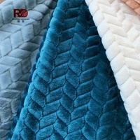 Tissu jacquard uni respirant écologique 100% polyester 250g/m2 pour textiles de maison
