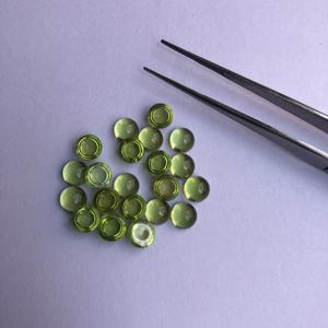 5mm naturel péridot lisse rond lâche calibré Cabochons fournisseur boutique en ligne maintenant au prix d'usine du fabricant Alibaba - Product Image 1