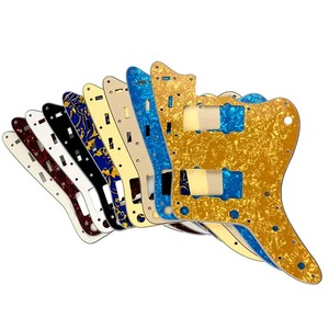 Pickguard de <span class=keywords><strong>guitare</strong></span> Jazz Master 4 plis <span class=keywords><strong>vintage</strong></span> Tortoise 13 trous pour guitares FD US JM avec humbucker PAF - Product Image 5