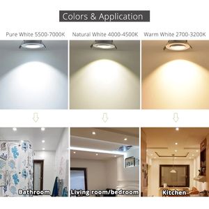 Maison 5W 7W 9W Encastré Plafond Led Lumières Et Spots, 3W Plafond LED <span class=keywords><strong>Spot</strong></span> <span class=keywords><strong>68mm</strong></span> - Product Image 2