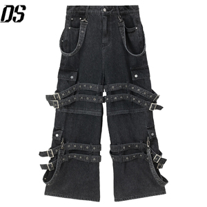 Jeans en denim pour hommes en gros, jeans cargo noirs de haute qualité, mode pour hommes, fabricant de pantalons, jeans en denim - Product Image 1