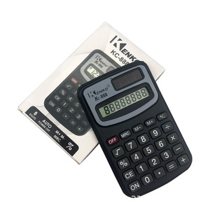 Kenko Kc-888 8 Digit Solar Calculator Portable Pocket Size Black - Product Image 5