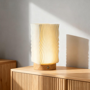 Lustre moderne en cristal LED avec cadre en bois, montage en surface, couvercle en acrylique, IP44, 3500K blanc chaud, CRI80, garantie de 3 ans - Product Image 3