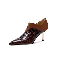 Chaussures de bureau à talons hauts en cuir de haute qualité, faites à la main, fournisseur en gros