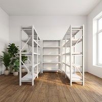 Étagères de rangement métalliques sans boulons, couleur personnalisée, multi-niveaux, réglables, pour garage, entrepôt, atelier, rangement domestique