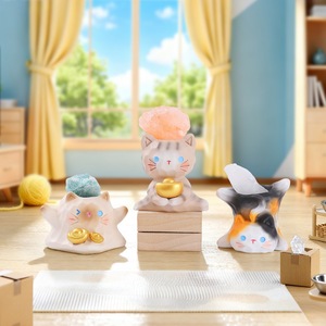 กล่องสุ่ม Tiny Crystal Meow Beans - ลูกแมวเรซิ่นจิ๋วประดับอัญมณีสัญลักษณ์ ผลิตในจีน สำหรับเด็กอายุ 7 ปีขึ้นไป ช่วยให้สงบและชัดเจน - Product Image 4