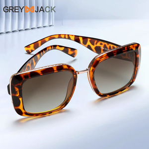 Gafas de sol cuadradas para mujer Grey Jack, montura TR90, estampado de leopardo, UV400, polarizadas, tipo 3, K006 - Product Image 5