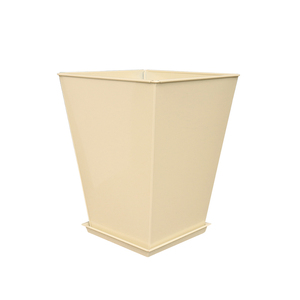 Maceta de Metal <span class=keywords><strong>Beige</strong></span> con envoltura de alambre galvanizado fuerte y duradera para jardín de casa al aire libre o maceta de uso en el suelo del centro comercial - Product Image 1