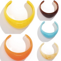 Bracelets en verre colorés JS, style vintage, larges, géométriques irréguliers, en plastique, en résine acrylique, bracelets épais pour femmes