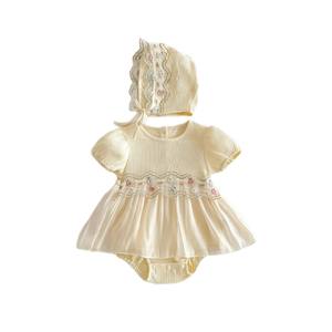 Ins vestiti per bambini estate <span class=keywords><strong>Baby</strong></span> Fanny tailleur bambina tutina gonna principessa luna piena cento giorni pagliaccetto sottile - Product Image 1
