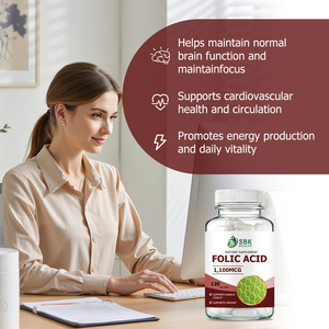 Factory Direct Folic Acid Capsules with Folic Acid Supports Normal Body Processes Boost Heart and Brain Health Capsules - Product Image 5