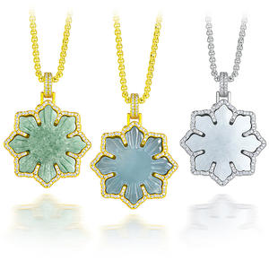 Jadeíta natural filipina sol Jade colgante S925 plata UNISEX diseño Original joyería fina collares D487 - Product Image 1