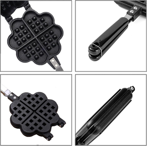Popular Portable Sandwich Cake Mold Aluminium Roasting <b>Pan</b> Outdoor Use Two Side Breakfast Waffle Grill <b>Pan</b> - Product Image 2