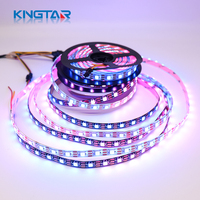 Tiras de Luces LED Flexibles Inteligentes Direccionables y Cortables con Control por Aplicación, RGBIC SMD 5050 WS2812B Integradas, DC 5V