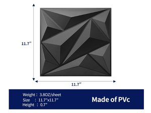 Panneau 3D en PVC Panneau mural décoratif tridimensionnel 3dwallpanelPanneau mural en PVC Panneau mural 3D décoration en relief de fond - Product Image 2