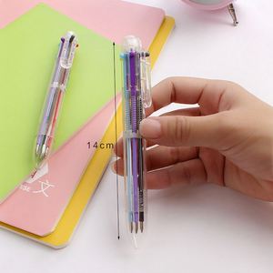 Cheap Custom 6 <b>Colors</b> in 1 Multicolor Ballpoint <b>Pen</b> With Logo Promotional Student Gifts Office School Writing Supplies - Product Image 4