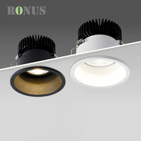 Tunable White Spot 20W Plafonnier Dimmable LED Réglable COB Embedded Downlight