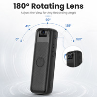 Taşınabilir A15 Yüksek Kaliteli 1080P Cep Kamerası Klipsli 1080P Mini Giyilebilir Spor Kamerası Video Kaydedici