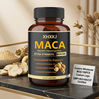 Capsules de Maca, Ginseng et Ashwagandha à Marque Blanche OEM GMP – Compléments Sportifs Énergisants pour Adultes, Amélioration de la Beauté, Racine de Maca