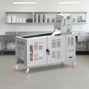 Machine automatique à fabriquer des chapatis 700, 1 CV, 700 chapatis par heure, type convoyeur en acier inoxydable, fabricant de roti commercial - Product Image 2