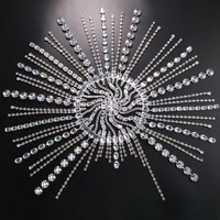 Serre-tête de mariée simple avec chaîne de cheveux en diamant pour femme, idéal pour les fêtes de Noël, style bohème indien, bijou de tête en alliage