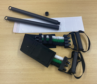 Ensemble de bandes de résistance portables pour press à la poitrine et squats, avec boucle en caoutchouc latex et barre pour extensions triceps courtes et press au-dessus de la tête