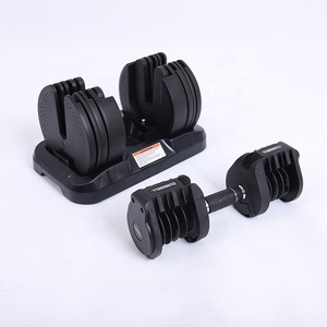 OEM Home Gym 20lbs 30lbs 45lbs 20kg Juego de mancuernas de mano de acero ajustable rápido Entrenamiento Bolsas de energía <span class=keywords><strong>Fitness</strong></span> Pesas libres - Product Image 2