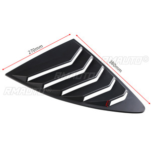 2pcs <b>Car</b> Rear Louver Quarter <b>Window</b> Panel Black Plastic for Scion FRS for subaru BRZ for Toyota 86 GT86 2013-2018 ABS <b>Stickers</b> - Product Image 6