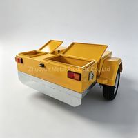 Châssis de remorque mobile VMS personnalisable en acier antirouille avec mât télescopique pour panneau d'avertissement routier à LED
